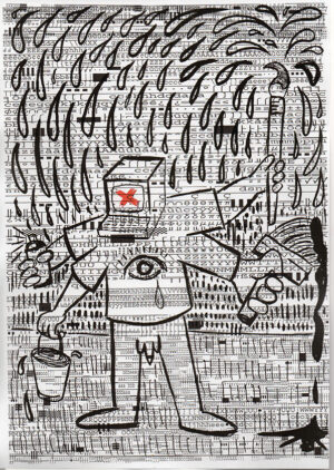 Self Portrait on Printer Code