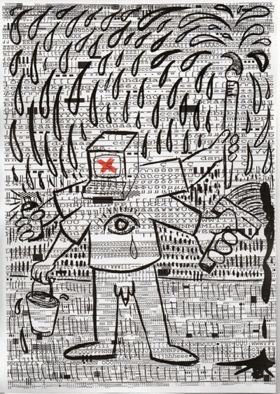 Self Portrait on Printer Code