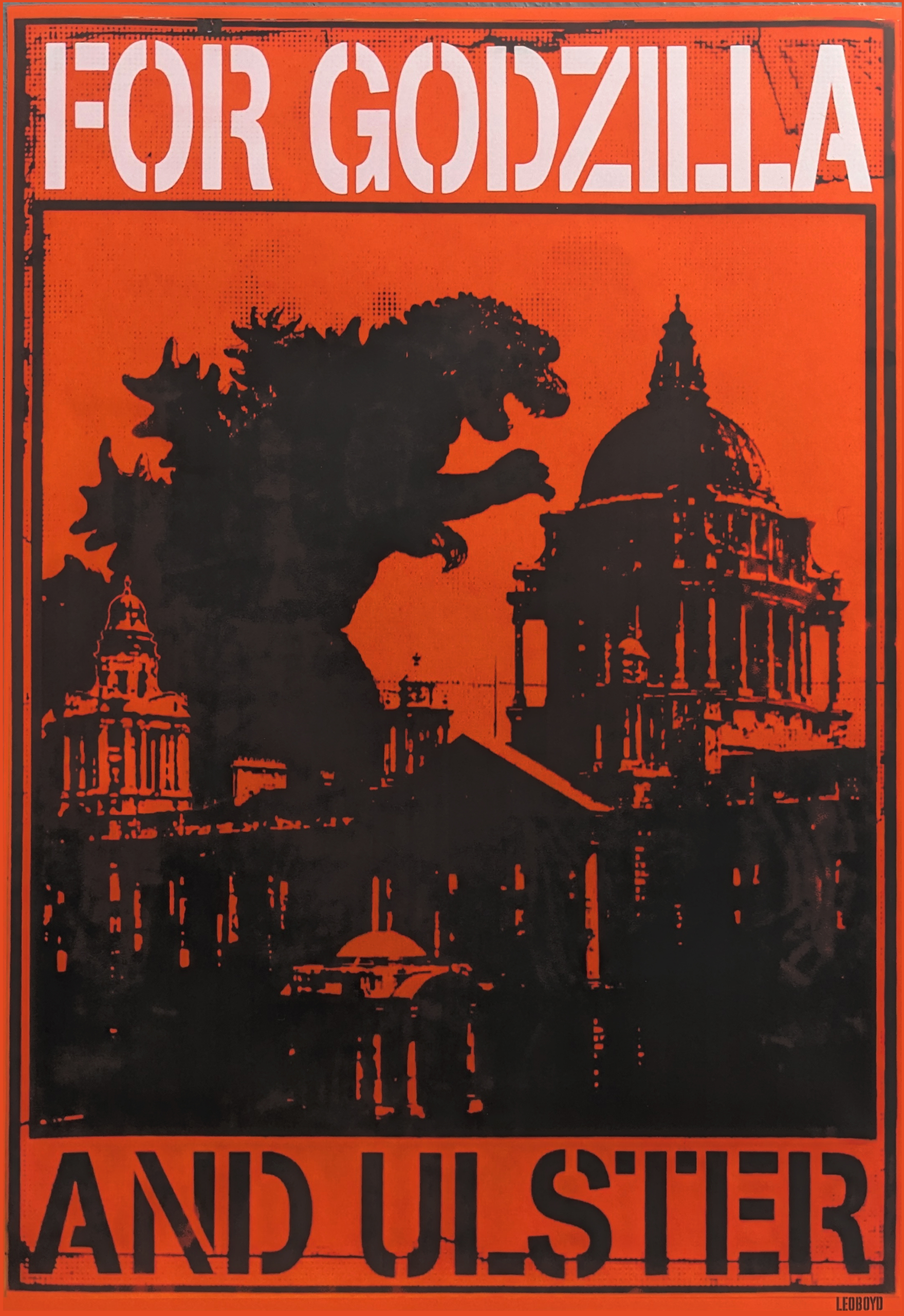 Godzilla and Ulster Poster