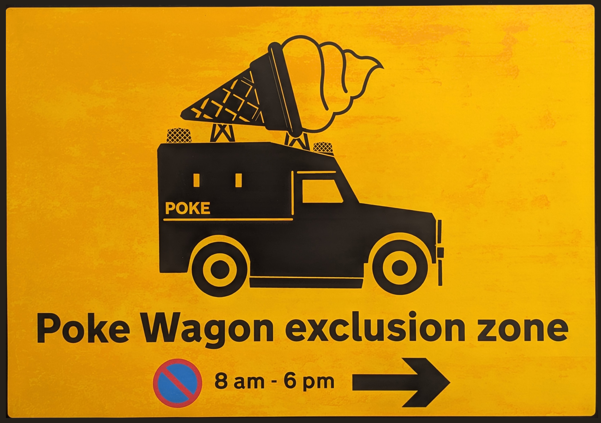 Poke Wagon Exclusion Zone Poster