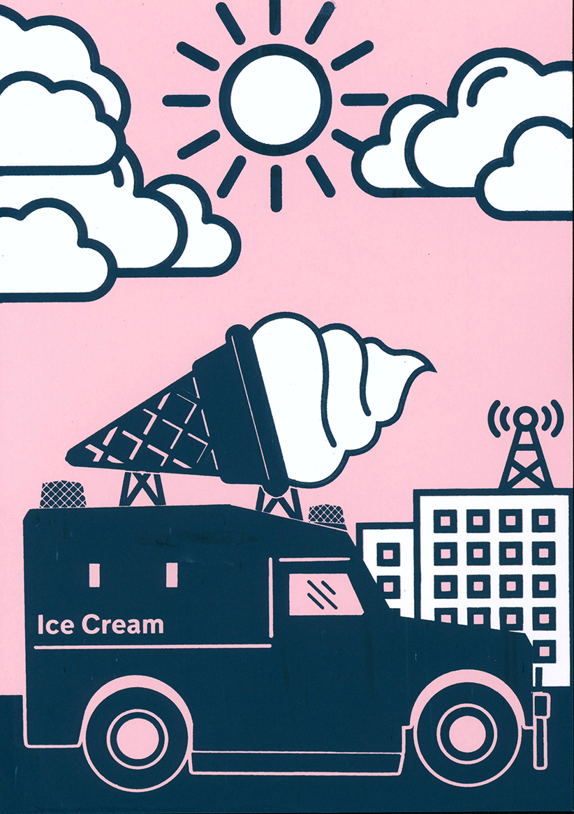 Ice Cream Wagon by Day