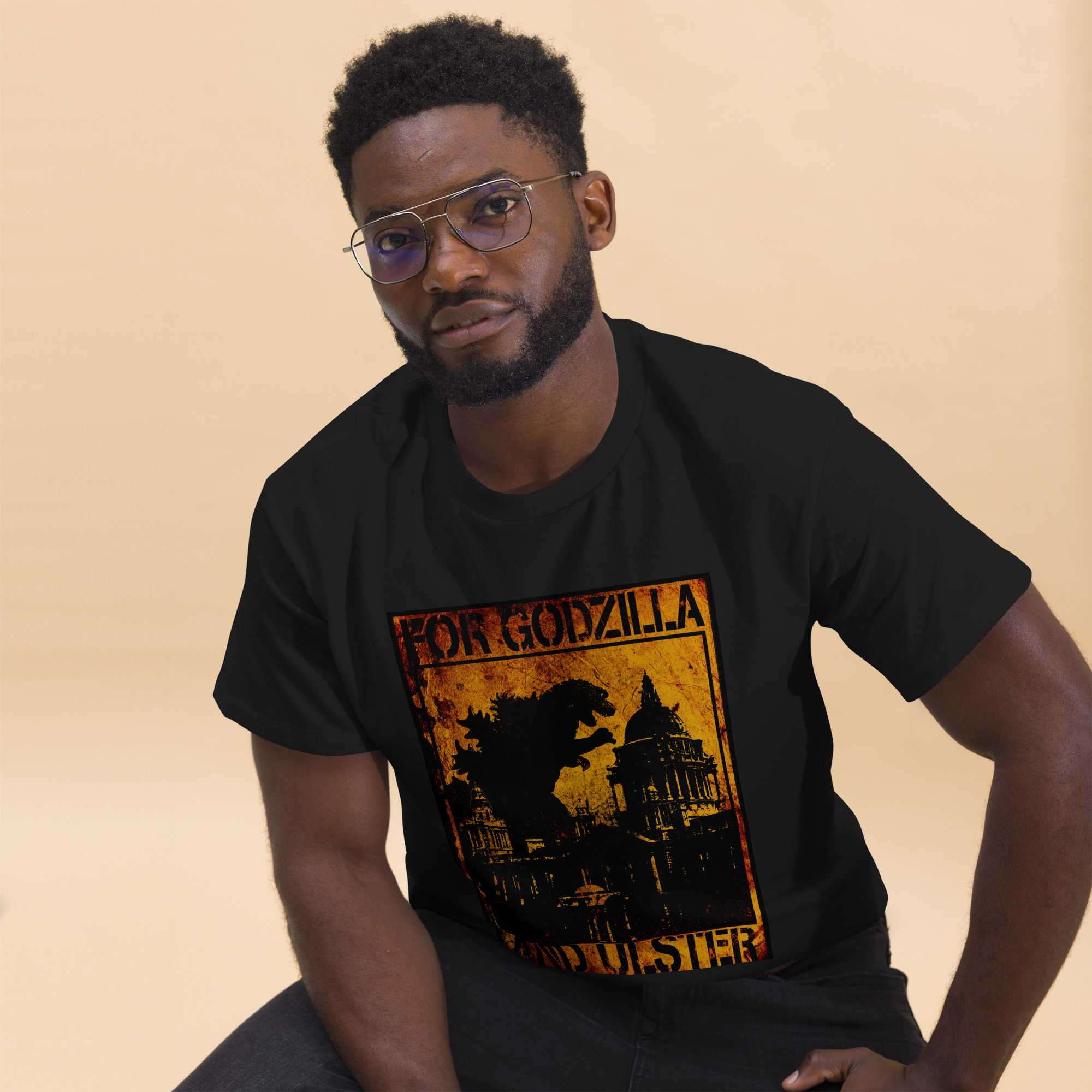 For Godzilla and Ulster Unisex classic tee (black)