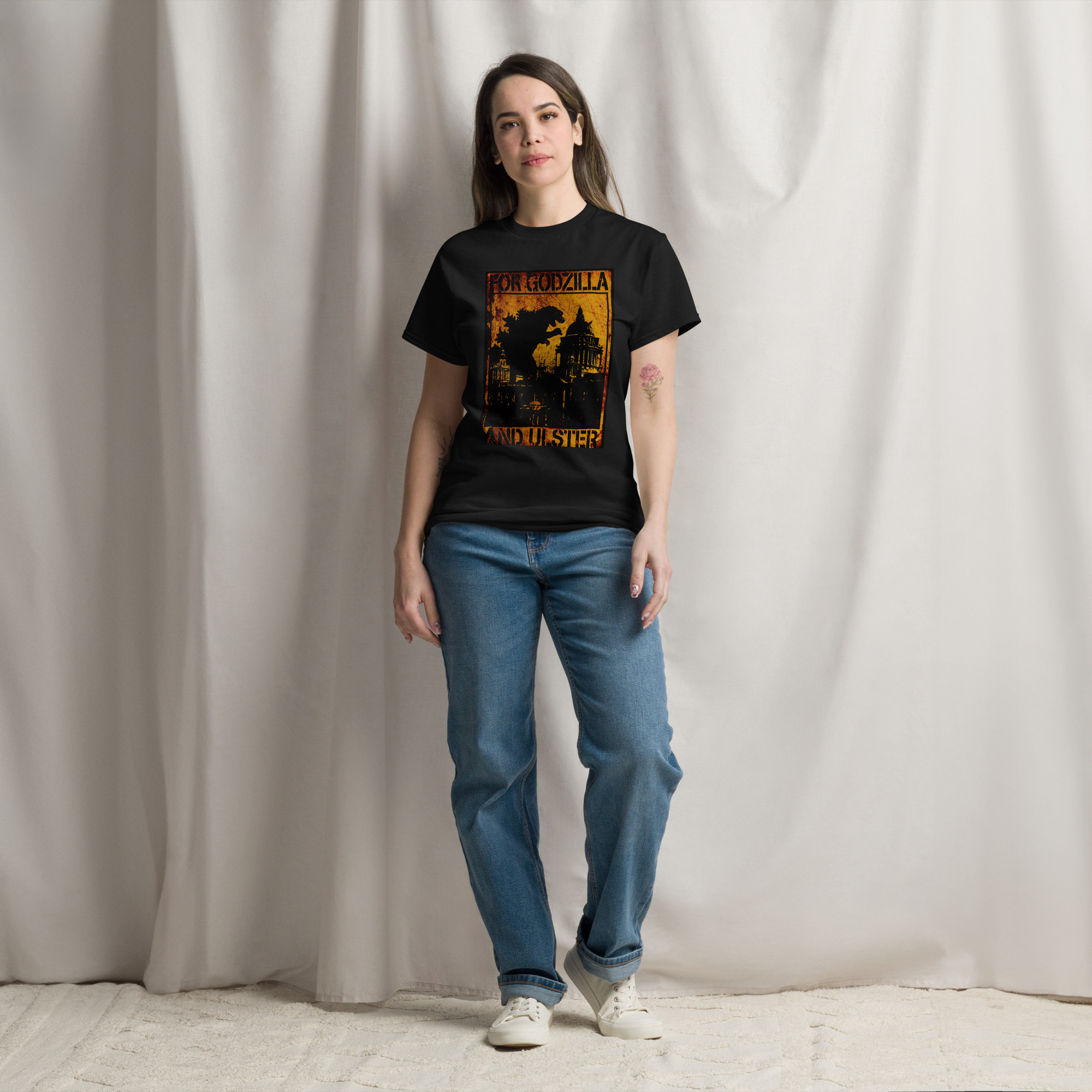 For Godzilla and Ulster Unisex classic tee (black) - Image 5