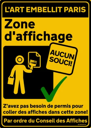 Paste up zone (French)