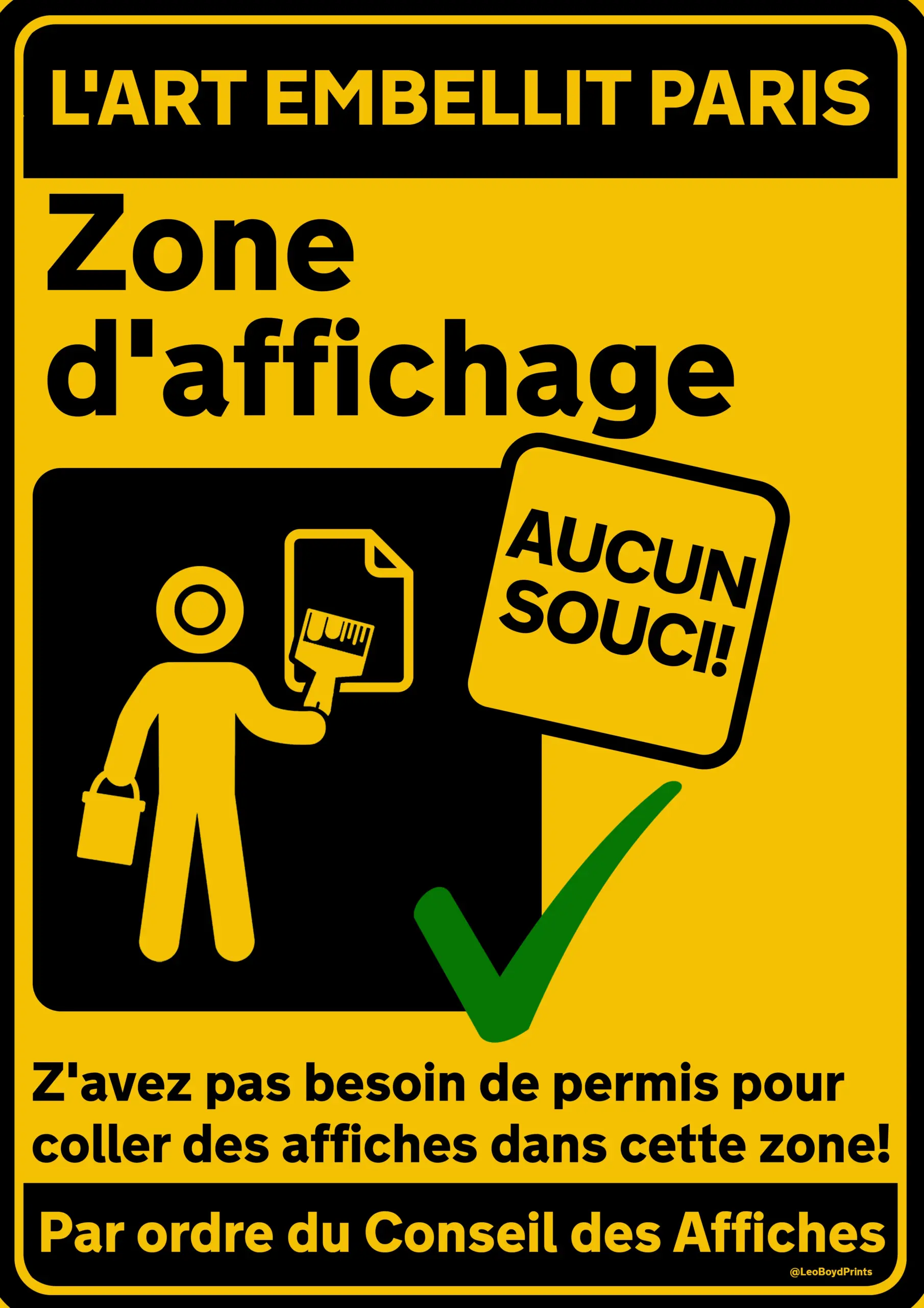 Paste up zone (French)